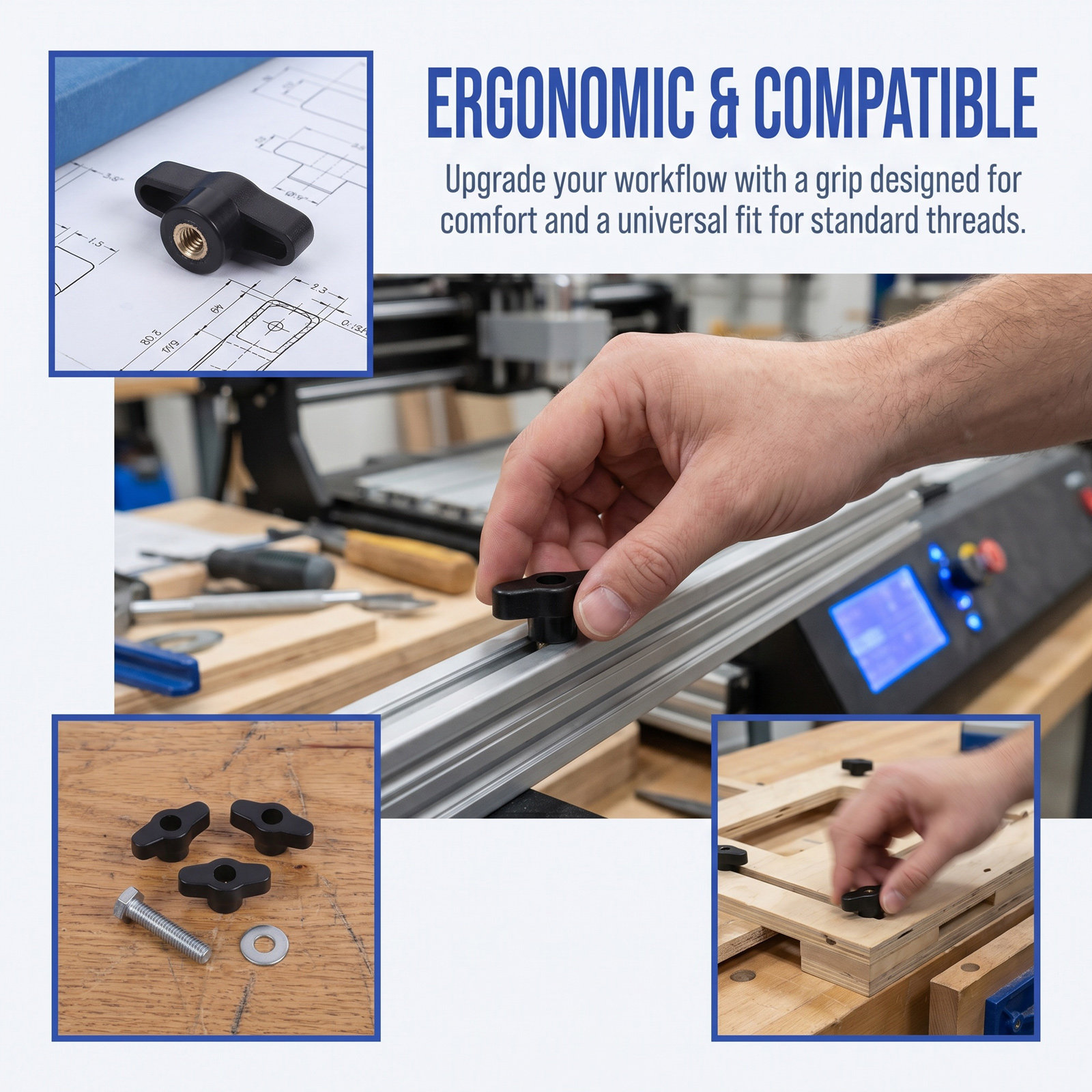 10 pezzi di manopole ergonomic - Drill Press recensione e prezzo