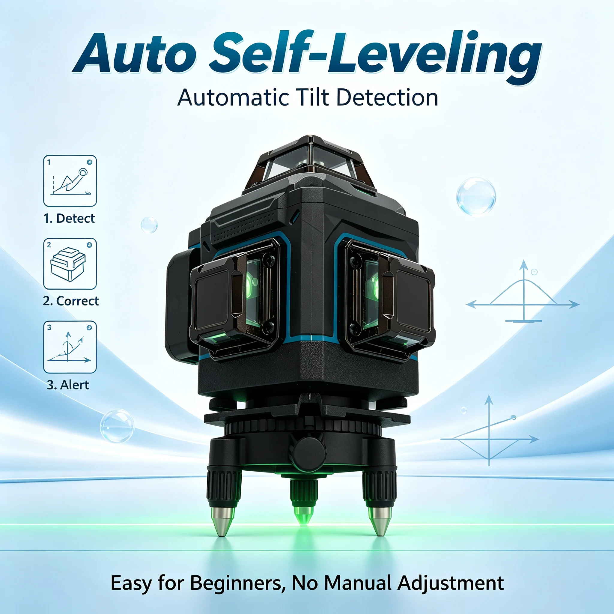 FAAOTU 4D 16 linee 360 °   Liv - Spirit Level recensione e prezzo